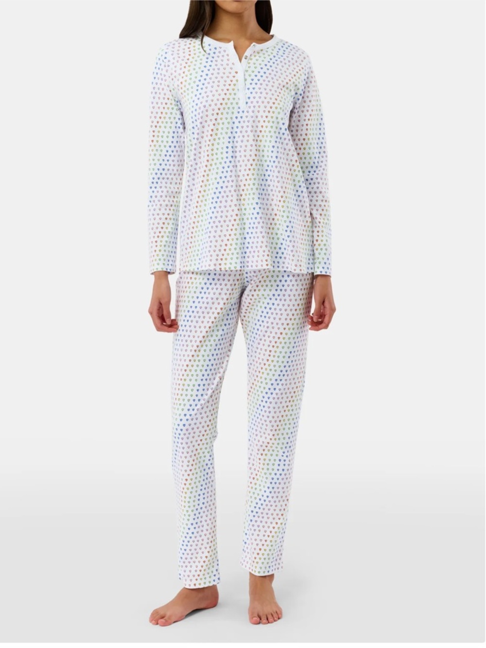 Roller Rabbit Disco Hearts Rainbow Pajama Set - Please Read